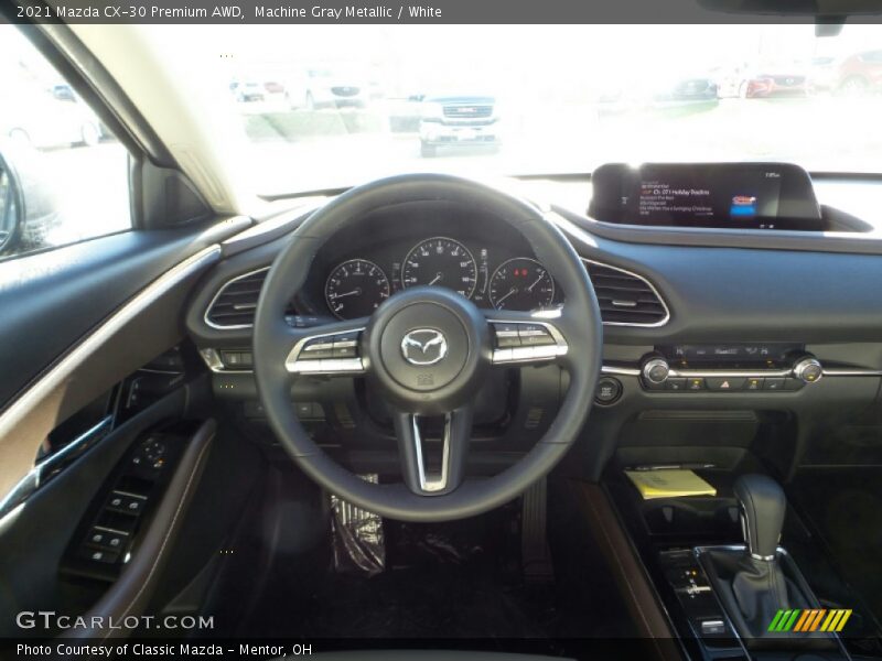 Machine Gray Metallic / White 2021 Mazda CX-30 Premium AWD