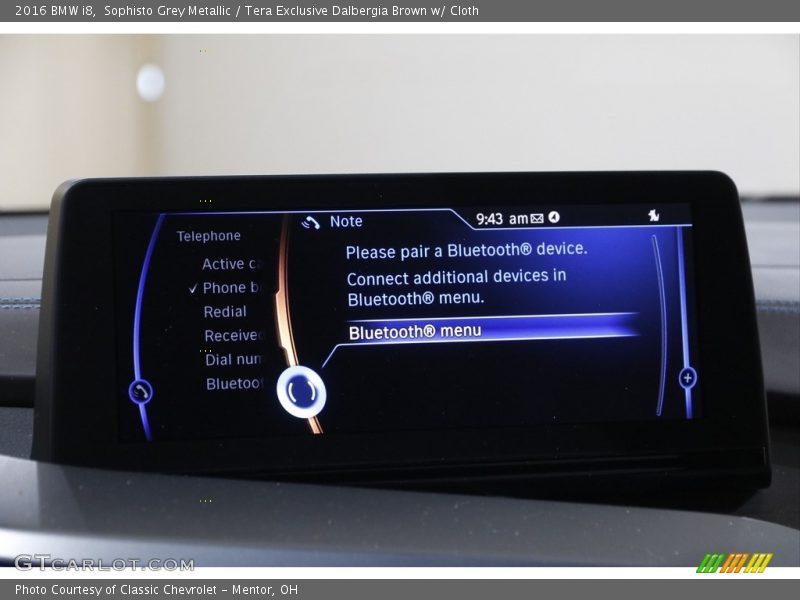 Sophisto Grey Metallic / Tera Exclusive Dalbergia Brown w/ Cloth 2016 BMW i8