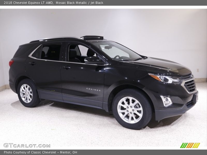 Mosaic Black Metallic / Jet Black 2018 Chevrolet Equinox LT AWD