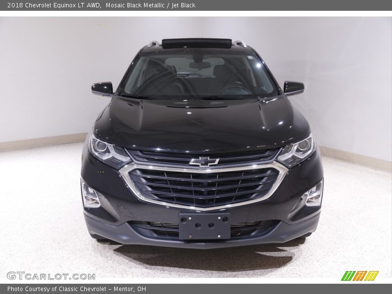 Mosaic Black Metallic / Jet Black 2018 Chevrolet Equinox LT AWD