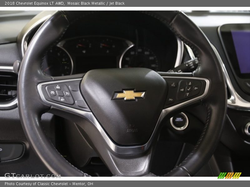Mosaic Black Metallic / Jet Black 2018 Chevrolet Equinox LT AWD