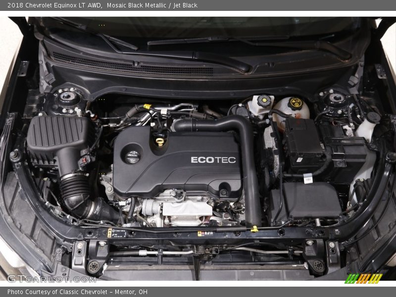 Mosaic Black Metallic / Jet Black 2018 Chevrolet Equinox LT AWD