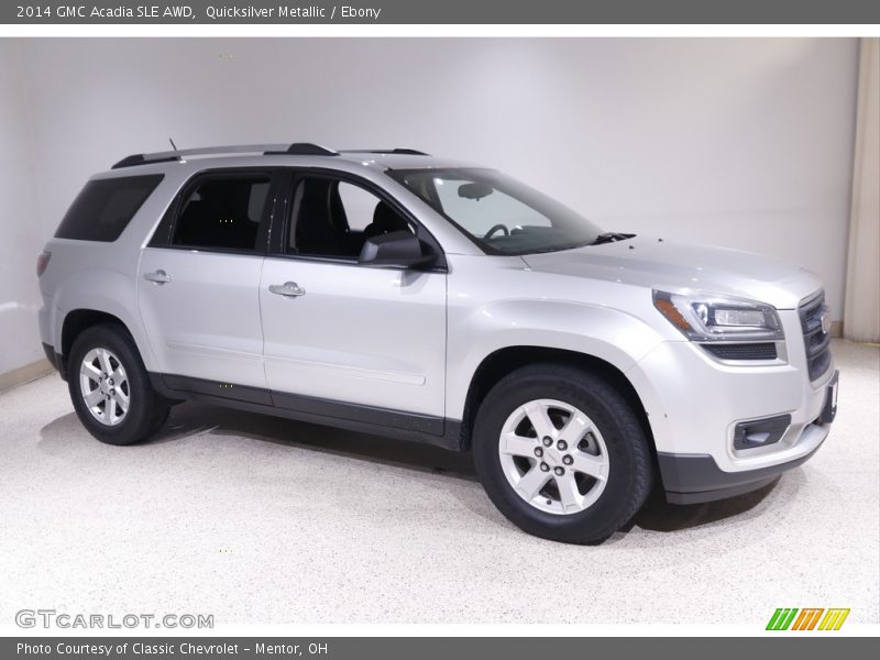 Quicksilver Metallic / Ebony 2014 GMC Acadia SLE AWD