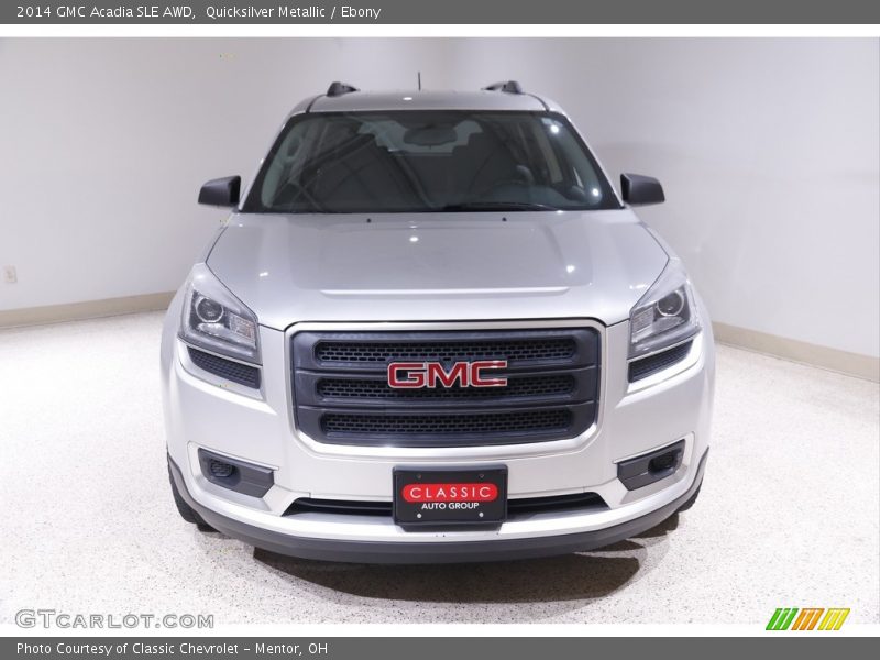 Quicksilver Metallic / Ebony 2014 GMC Acadia SLE AWD