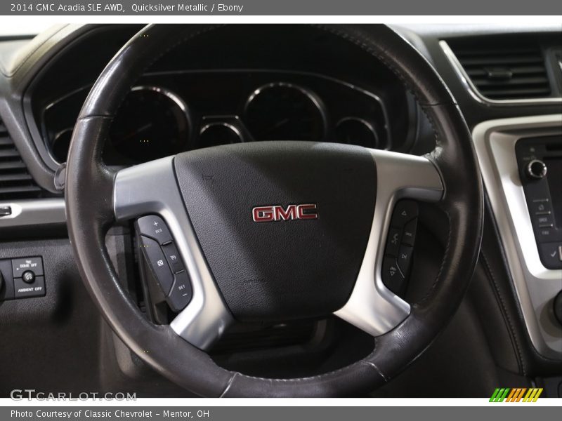 Quicksilver Metallic / Ebony 2014 GMC Acadia SLE AWD