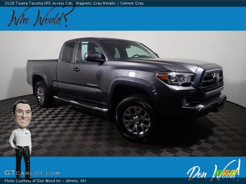 Magnetic Gray Metallic / Cement Gray 2018 Toyota Tacoma SR5 Access Cab