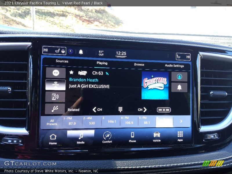 Velvet Red Pearl / Black 2021 Chrysler Pacifica Touring L