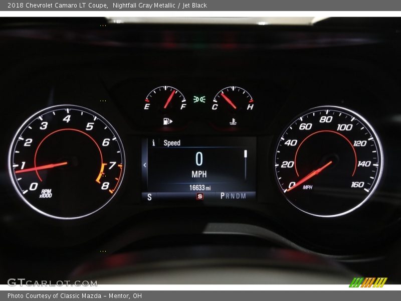 Nightfall Gray Metallic / Jet Black 2018 Chevrolet Camaro LT Coupe