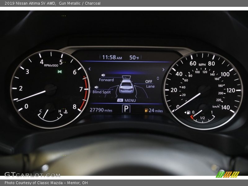 Gun Metallic / Charcoal 2019 Nissan Altima SV AWD