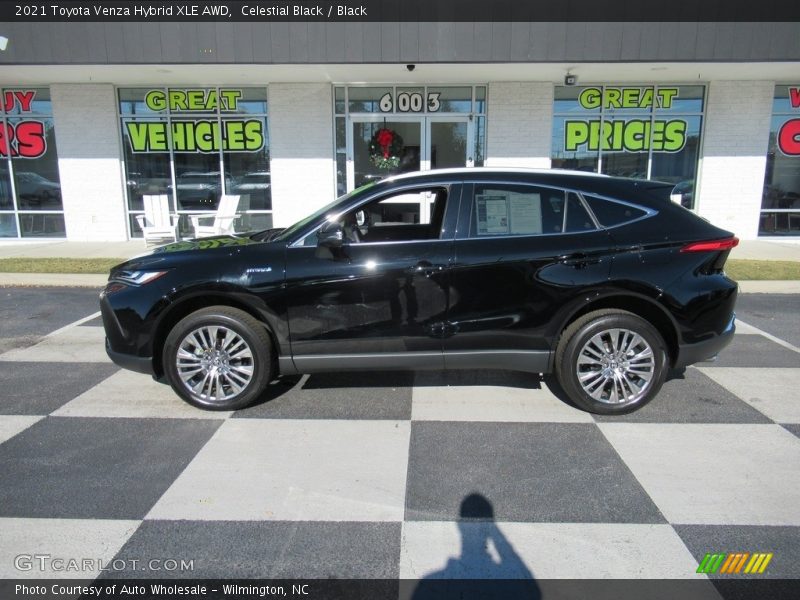 Celestial Black / Black 2021 Toyota Venza Hybrid XLE AWD