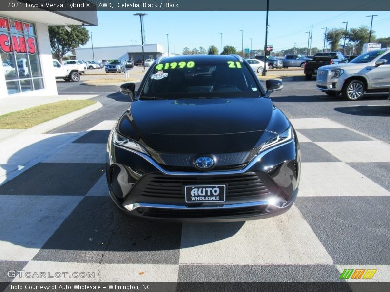 Celestial Black / Black 2021 Toyota Venza Hybrid XLE AWD