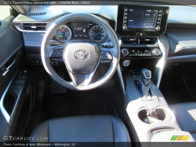Celestial Black / Black 2021 Toyota Venza Hybrid XLE AWD