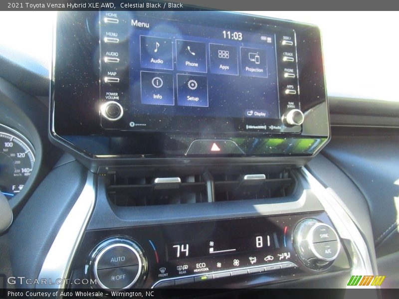Celestial Black / Black 2021 Toyota Venza Hybrid XLE AWD
