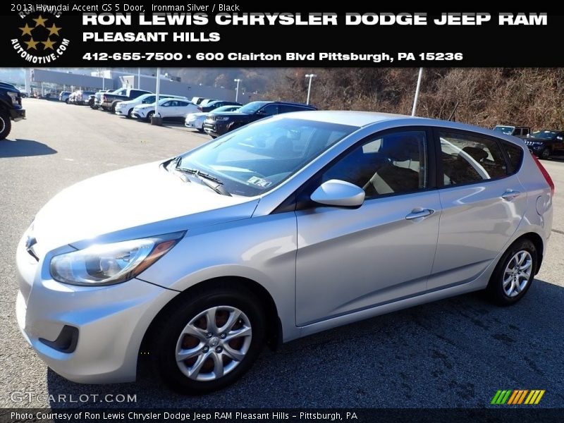 Ironman Silver / Black 2013 Hyundai Accent GS 5 Door