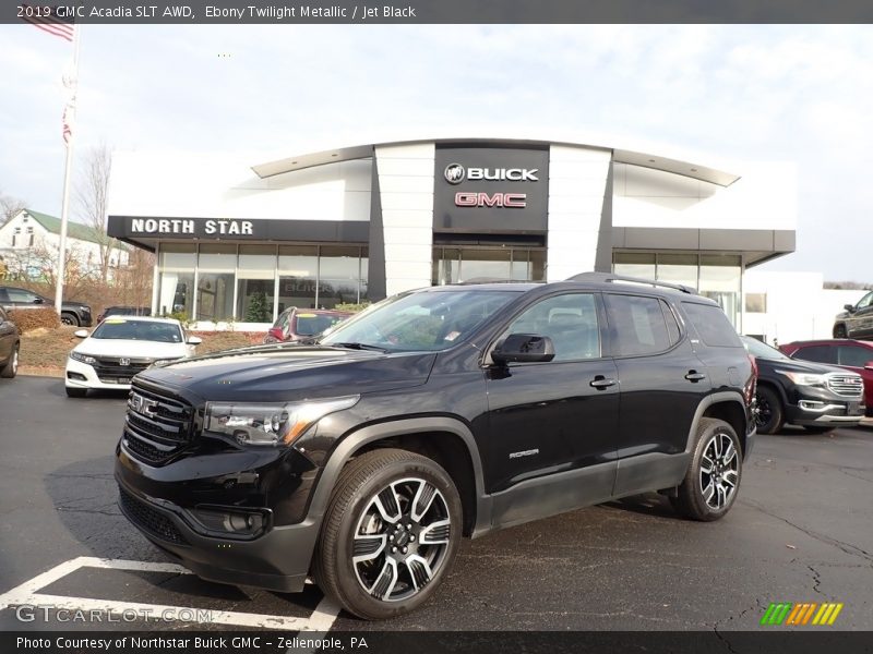 Ebony Twilight Metallic / Jet Black 2019 GMC Acadia SLT AWD