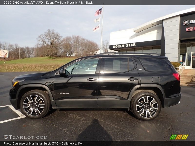 Ebony Twilight Metallic / Jet Black 2019 GMC Acadia SLT AWD