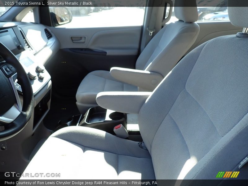 Silver Sky Metallic / Black 2015 Toyota Sienna L