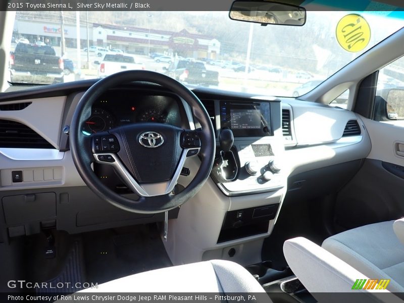 Front Seat of 2015 Sienna L