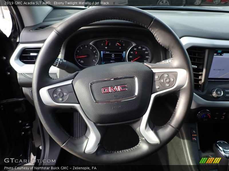 Ebony Twilight Metallic / Jet Black 2019 GMC Acadia SLT AWD