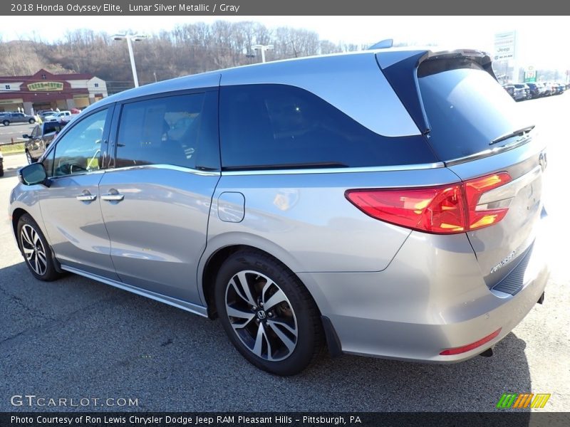 Lunar Silver Metallic / Gray 2018 Honda Odyssey Elite