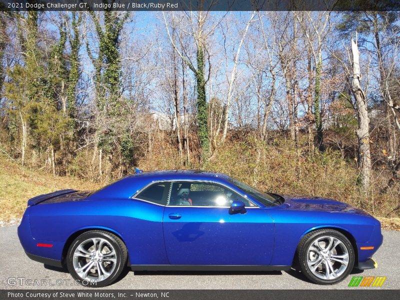 Indigo Blue / Black/Ruby Red 2021 Dodge Challenger GT