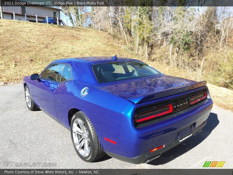 Indigo Blue / Black/Ruby Red 2021 Dodge Challenger GT