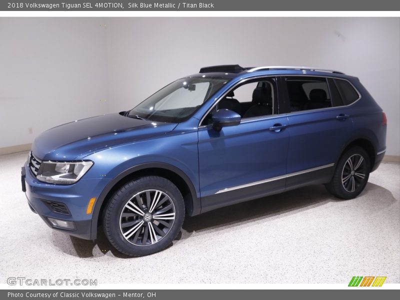 Silk Blue Metallic / Titan Black 2018 Volkswagen Tiguan SEL 4MOTION