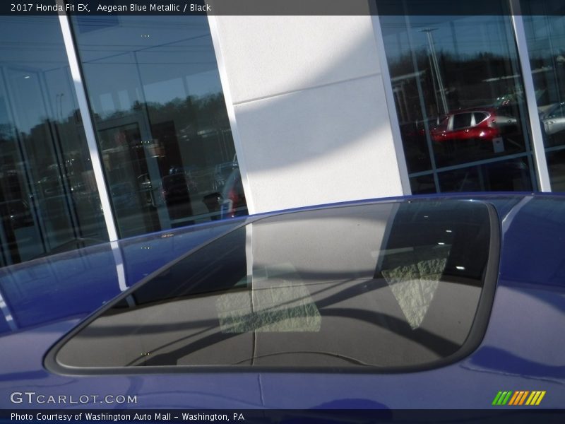 Aegean Blue Metallic / Black 2017 Honda Fit EX