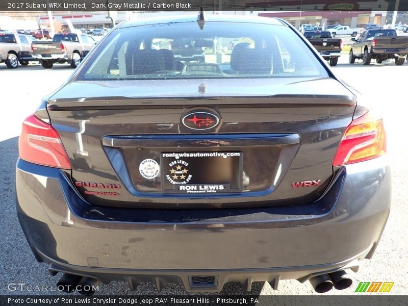Dark Gray Metallic / Carbon Black 2017 Subaru WRX Limited