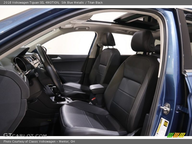 Silk Blue Metallic / Titan Black 2018 Volkswagen Tiguan SEL 4MOTION