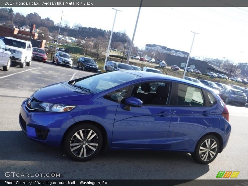 Aegean Blue Metallic / Black 2017 Honda Fit EX