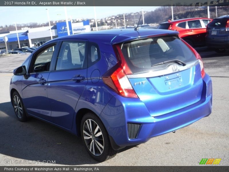 Aegean Blue Metallic / Black 2017 Honda Fit EX