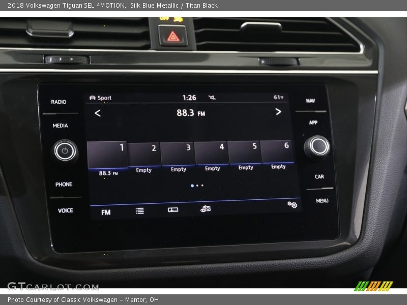 Silk Blue Metallic / Titan Black 2018 Volkswagen Tiguan SEL 4MOTION