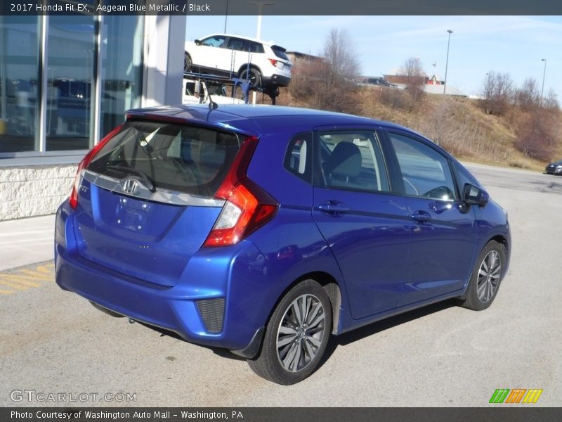 Aegean Blue Metallic / Black 2017 Honda Fit EX