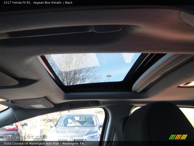 Aegean Blue Metallic / Black 2017 Honda Fit EX