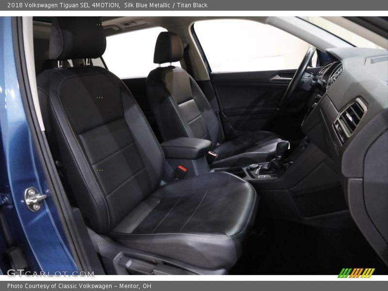 Silk Blue Metallic / Titan Black 2018 Volkswagen Tiguan SEL 4MOTION