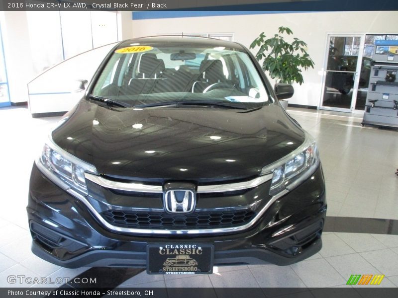 Crystal Black Pearl / Black 2016 Honda CR-V LX AWD