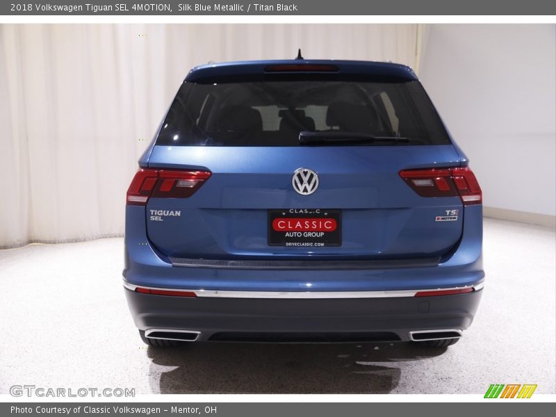 Silk Blue Metallic / Titan Black 2018 Volkswagen Tiguan SEL 4MOTION