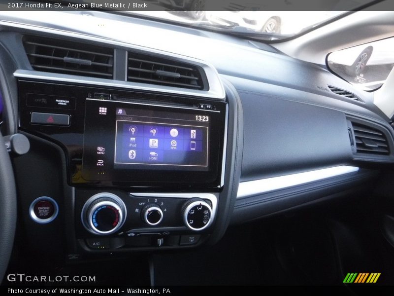 Aegean Blue Metallic / Black 2017 Honda Fit EX