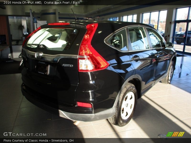 Crystal Black Pearl / Black 2016 Honda CR-V LX AWD