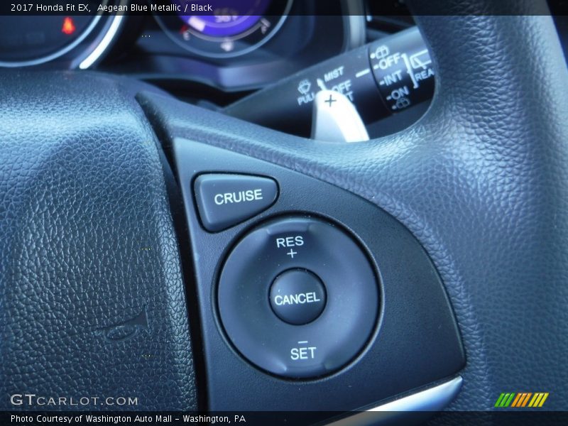 Aegean Blue Metallic / Black 2017 Honda Fit EX