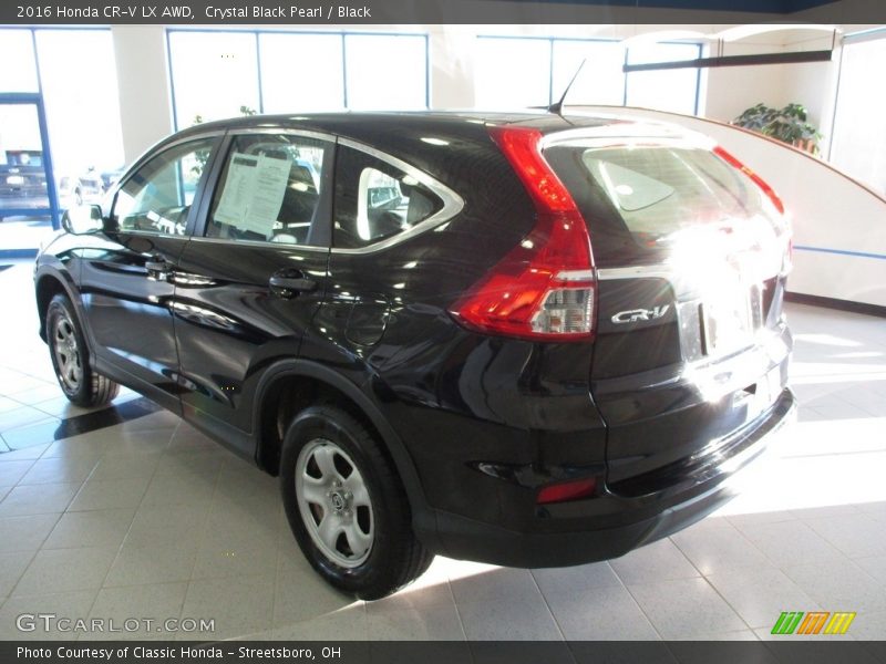 Crystal Black Pearl / Black 2016 Honda CR-V LX AWD