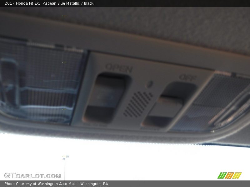 Aegean Blue Metallic / Black 2017 Honda Fit EX