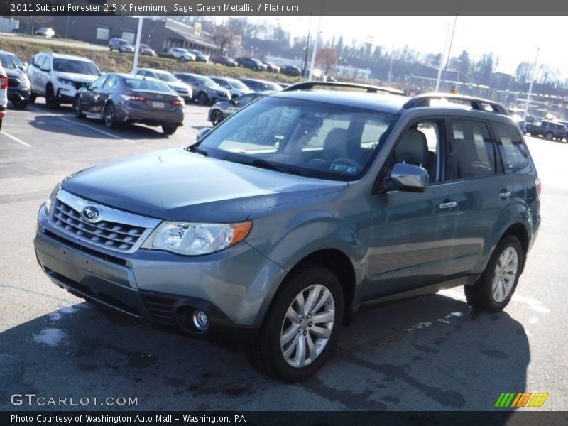 Sage Green Metallic / Platinum 2011 Subaru Forester 2.5 X Premium