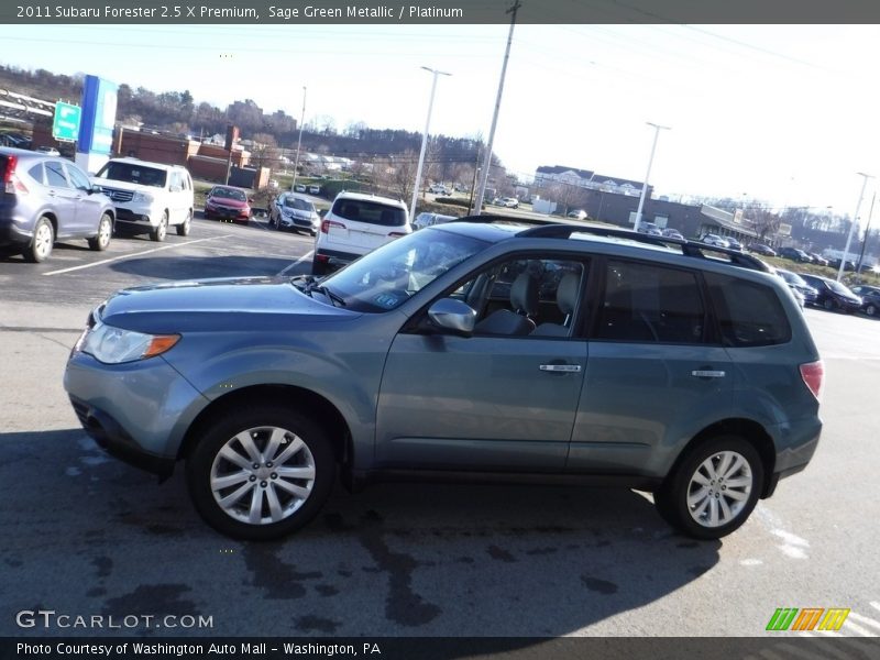 Sage Green Metallic / Platinum 2011 Subaru Forester 2.5 X Premium