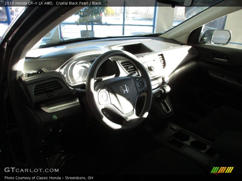 Crystal Black Pearl / Black 2016 Honda CR-V LX AWD