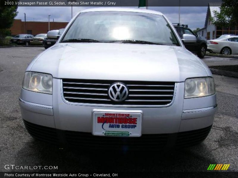 Reflex Silver Metallic / Grey 2003 Volkswagen Passat GL Sedan