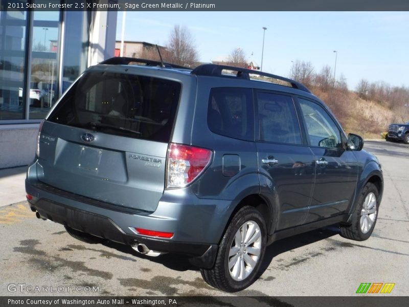 Sage Green Metallic / Platinum 2011 Subaru Forester 2.5 X Premium