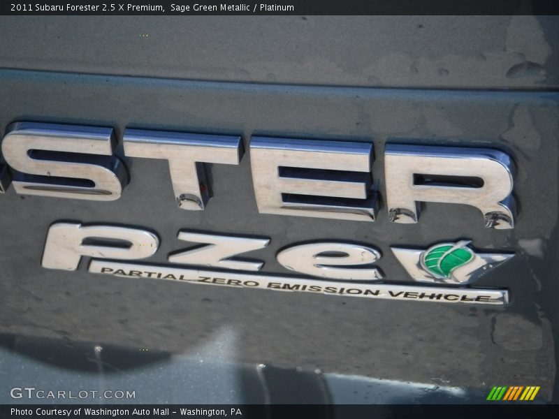 Sage Green Metallic / Platinum 2011 Subaru Forester 2.5 X Premium