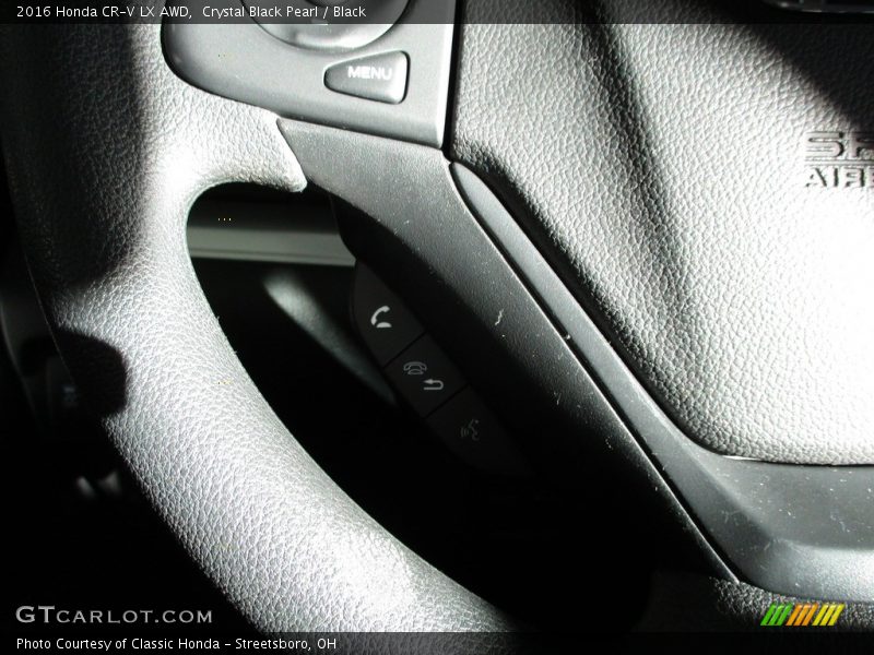 Crystal Black Pearl / Black 2016 Honda CR-V LX AWD
